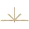 Ekena Millwork Kennewick Rough Sawn Timber Gable Bracket, Douglas Fir, 84"W x 42"H x 4"D x 4"F, 12/12 Pitch GBW084X42X0404KEN00RDF - alternate 1